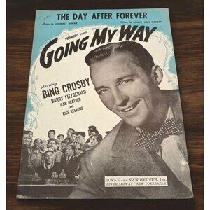The Day After Forever Vtg Piano Sheet Music Bing Crosby Going My Way 1944